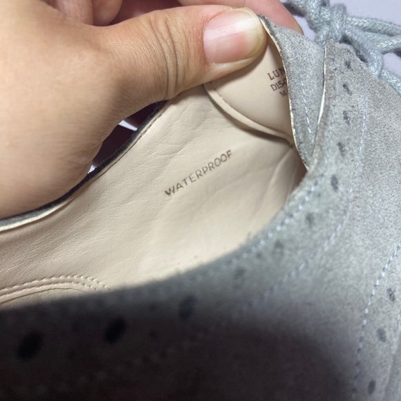 COLE HAAN Womens 9B Original Grand Wingtip II Lace Up Shoes Vapor Grey - Picture 8 of 9